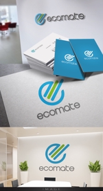 Cobalt Blue (Cobalt_B1ue)さんのリサイクルPETボトルから作ったエコ商品「ecomate」のロゴ作成への提案