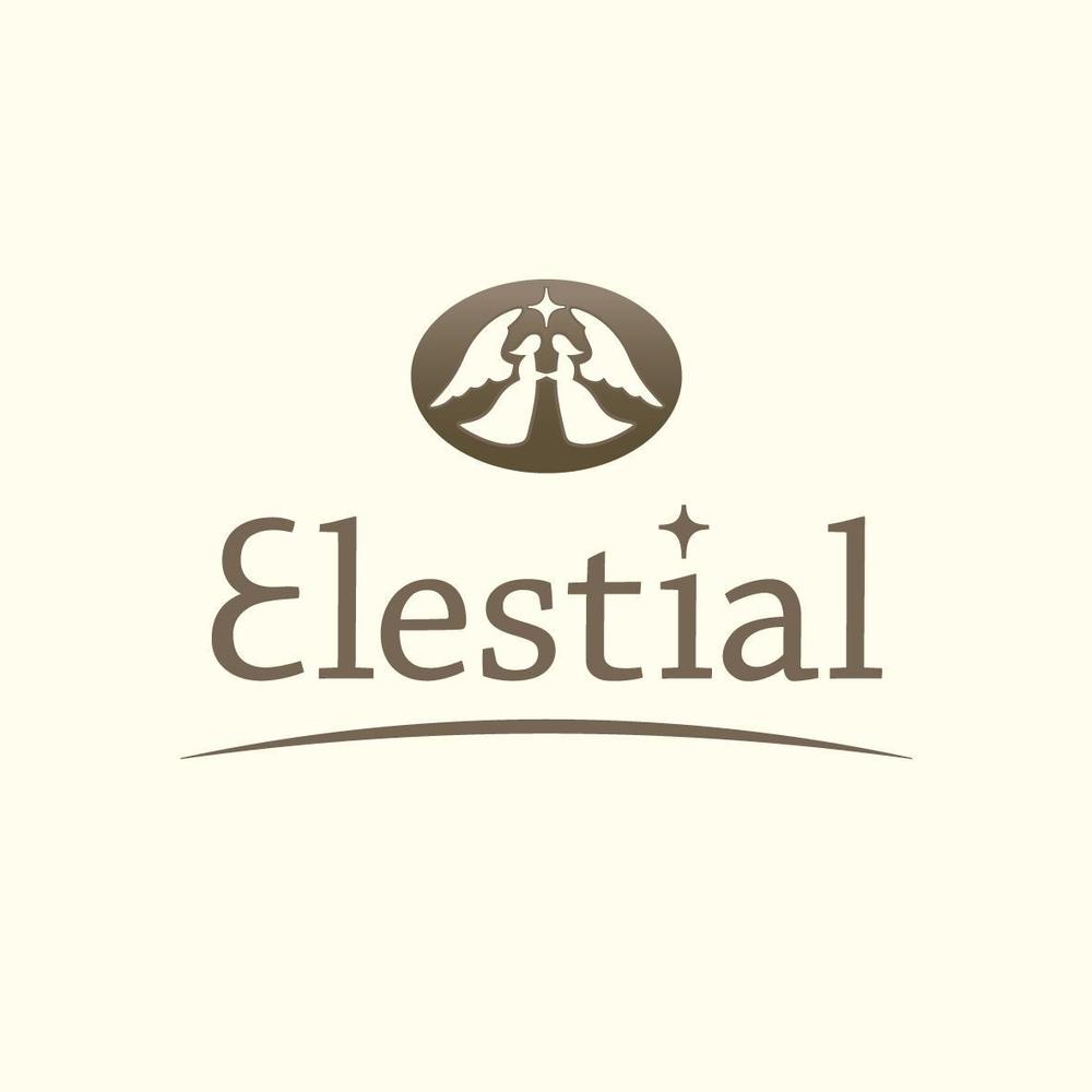 「Elestial」ロゴ＆マークのデフォルメ作業（商標登録なし）