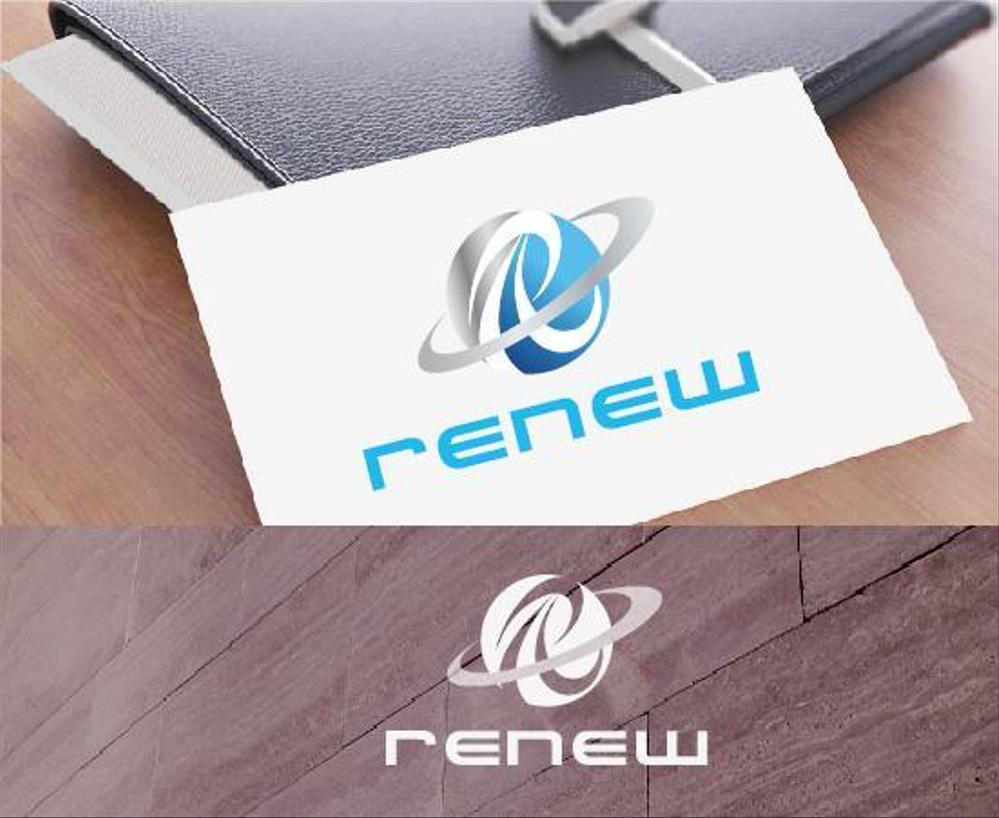 新会社「renew」のロゴ　～磨き・再生の内装業～