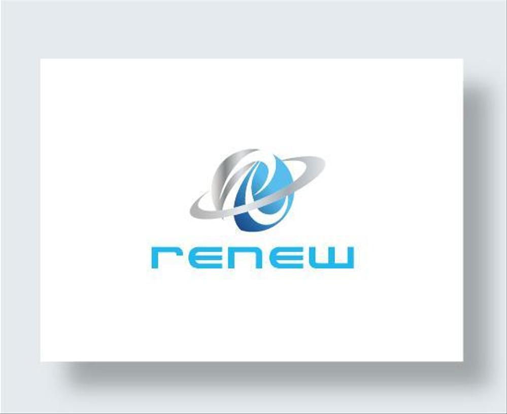 新会社「renew」のロゴ　～磨き・再生の内装業～