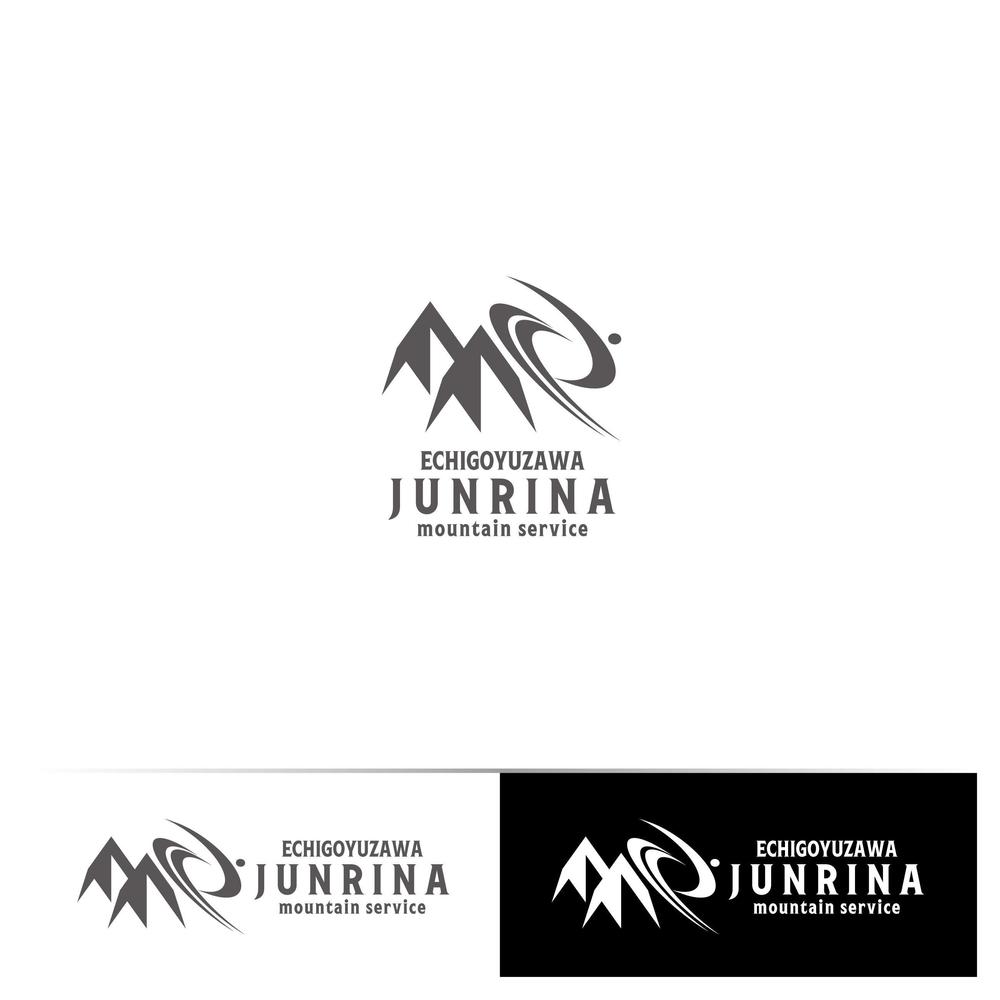 登山・バックカントリースキーガイド「JUNRINA mountain service」のロゴ