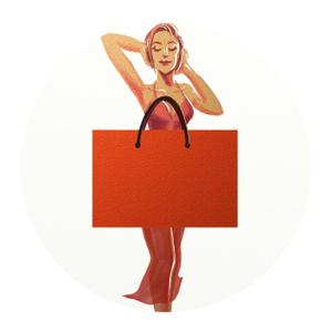 kropsworkshop (krops)さんの若い女性のファッションを紹介していくSNS用アカウントのアイコンイラスト作成への提案