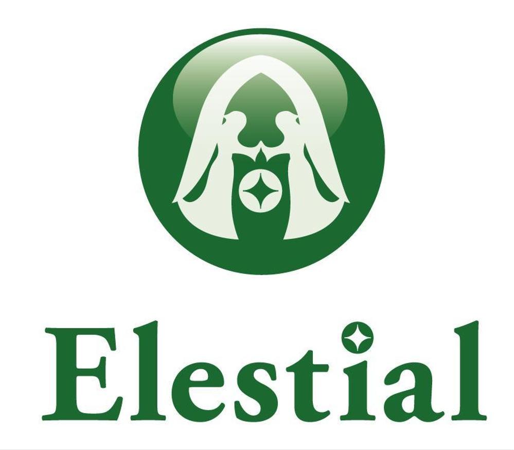 「Elestial」ロゴ＆マークのデフォルメ作業（商標登録なし）