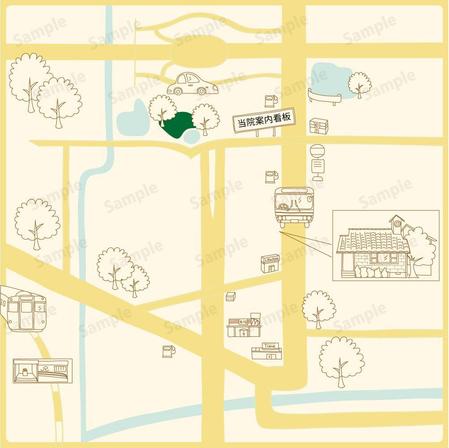 C3m (chichichiman)さんの診療所の案内地図の作成依頼への提案