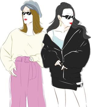 よしはら　あきこ (hibarira)さんの若い女性のファッションを紹介していくSNS用アカウントのアイコンイラスト作成への提案