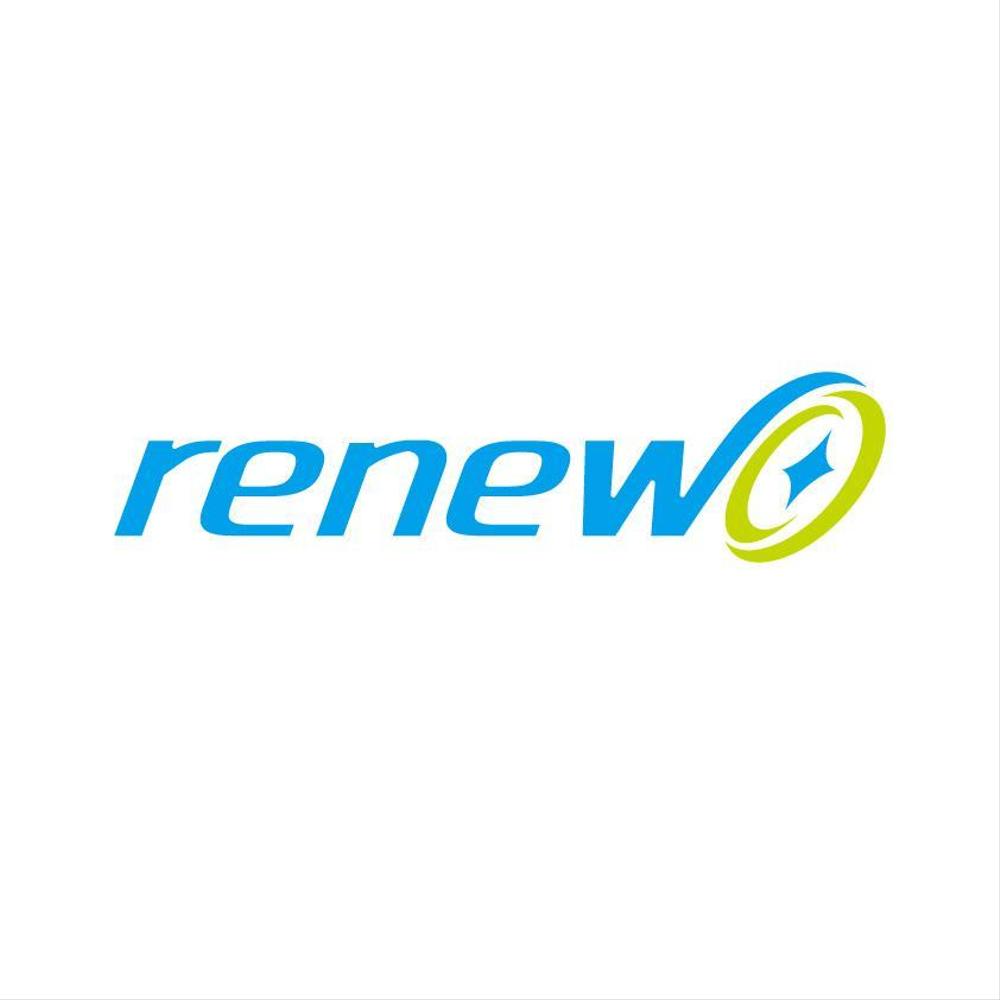 新会社「renew」のロゴ　～磨き・再生の内装業～