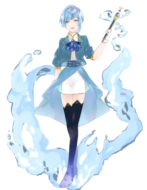藍月 (a_yuta)さんの消臭スプレーの美少女キャラクターデザインへの提案