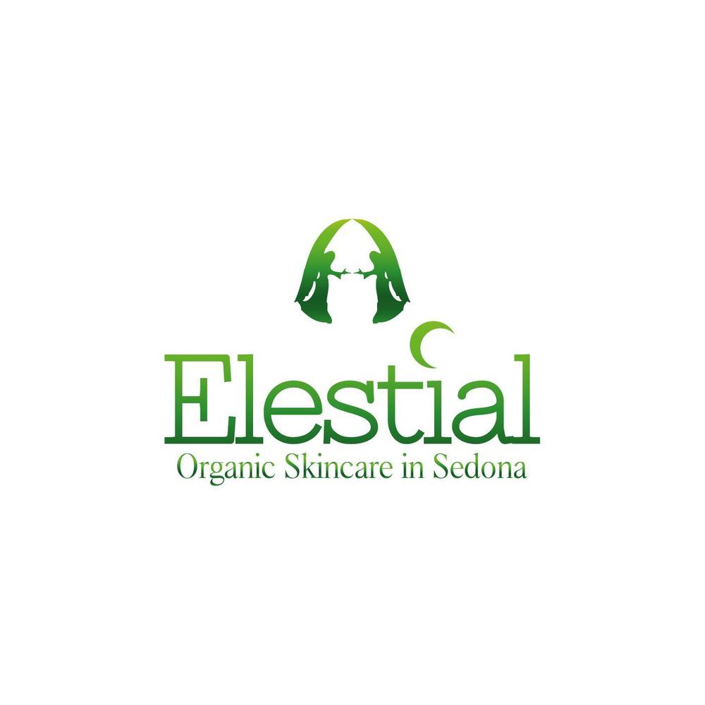 「Elestial」ロゴ＆マークのデフォルメ作業（商標登録なし）