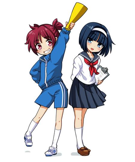 nipopo (nipopo)さんの野球のマネージャー2人のキャラクターデザイン募集への提案