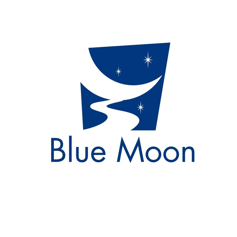 「Blue Moon」のロゴ作成（商標登録ナシ）