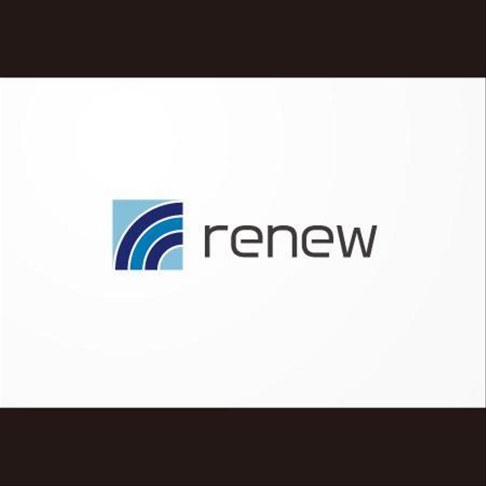 新会社「renew」のロゴ　～磨き・再生の内装業～