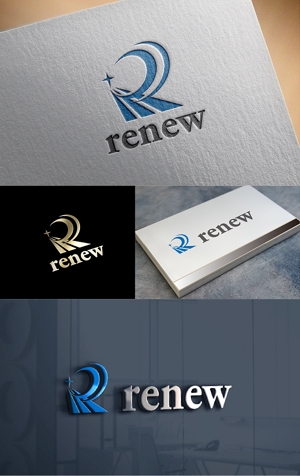 MIND SCAPE DESIGN (t-youha)さんの新会社「renew」のロゴ　～磨き・再生の内装業～への提案