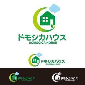 kora３ (kora3)さんの省エネ住宅のブランド名「ドモシカハウス」のロゴへの提案