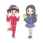 きのぴ (kiwigreen12)さんの野球のマネージャー2人のキャラクターデザイン募集への提案