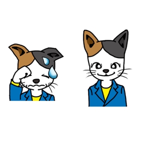 Doumei ()さんの動物ゆるキャラ　ネコのLINEスタンプ風PNG画像作成への提案