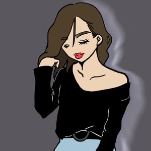 cy-hm (c4nhnm)さんの若い女性のファッションを紹介していくSNS用アカウントのアイコンイラスト作成への提案