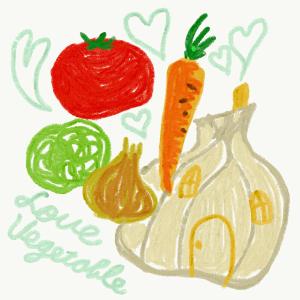 なつぞう (1175)さんのおしゃれな野菜のイラストへの提案