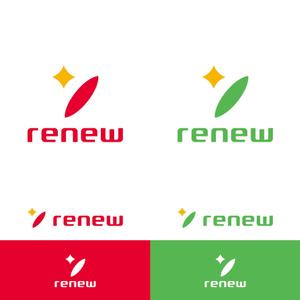 Mr-P (Mr-P)さんの新会社「renew」のロゴ　～磨き・再生の内装業～への提案