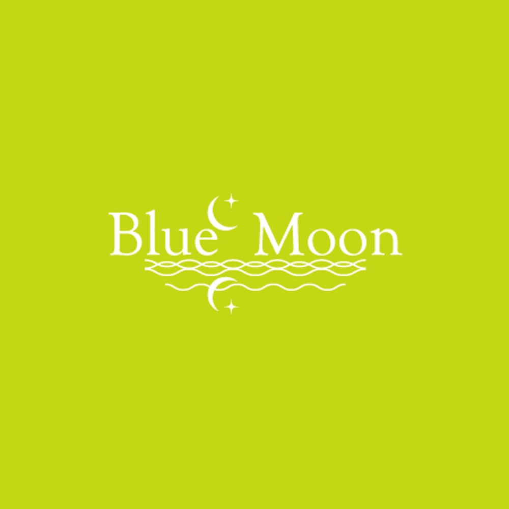 「Blue Moon」のロゴ作成（商標登録ナシ）