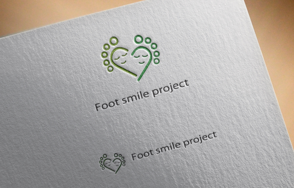 Foot smile projectのロゴ製作