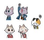 株式会社エルエルパレス／岩気裕司 (elpiy)さんの動物ゆるキャラ　ネコのLINEスタンプ風PNG画像作成への提案