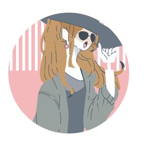 さねすけ ()さんの若い女性のファッションを紹介していくSNS用アカウントのアイコンイラスト作成への提案