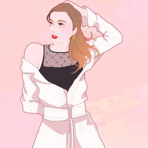 青井 チズル (aoi_chizuru)さんの若い女性のファッションを紹介していくSNS用アカウントのアイコンイラスト作成への提案