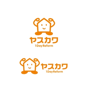 odo design (pekoodo)さんの1DayReform【小規模リフォーム専門店】ヤスカワのロゴデザインへの提案