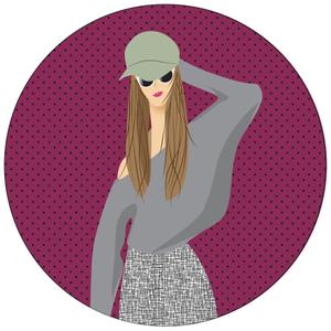 sum 75 (sum75)さんの若い女性のファッションを紹介していくSNS用アカウントのアイコンイラスト作成への提案