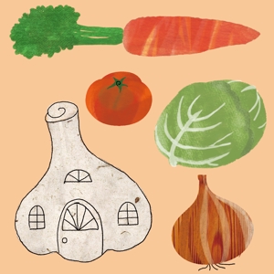 須田やよい (gozei)さんのおしゃれな野菜のイラストへの提案