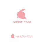 yellow_frog (yellow_frog)さんの生活雑貨　「rabbit-foot]のロゴへの提案