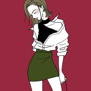 ミオ (mmmsy)さんの若い女性のファッションを紹介していくSNS用アカウントのアイコンイラスト作成への提案
