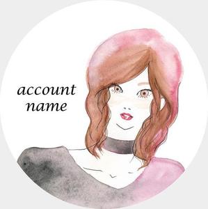 斎藤 (saito_71)さんの若い女性のファッションを紹介していくSNS用アカウントのアイコンイラスト作成への提案