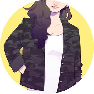 オカモト (okamoto_008)さんの若い女性のファッションを紹介していくSNS用アカウントのアイコンイラスト作成への提案
