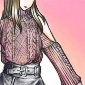 真墨詠可 (ekamasmi)さんの若い女性のファッションを紹介していくSNS用アカウントのアイコンイラスト作成への提案