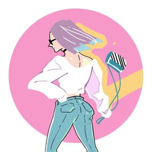 elephanさんの若い女性のファッションを紹介していくSNS用アカウントのアイコンイラスト作成への提案