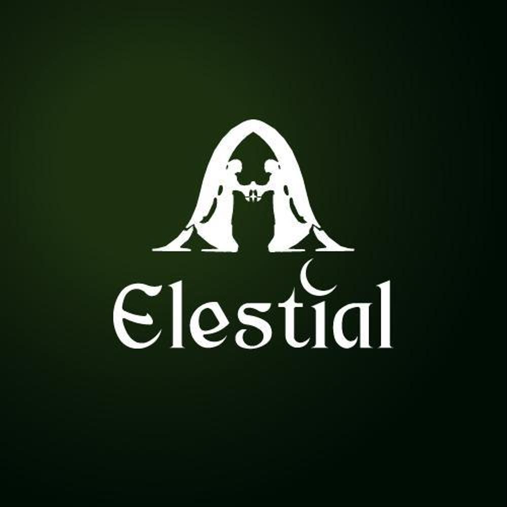 「Elestial」ロゴ＆マークのデフォルメ作業（商標登録なし）