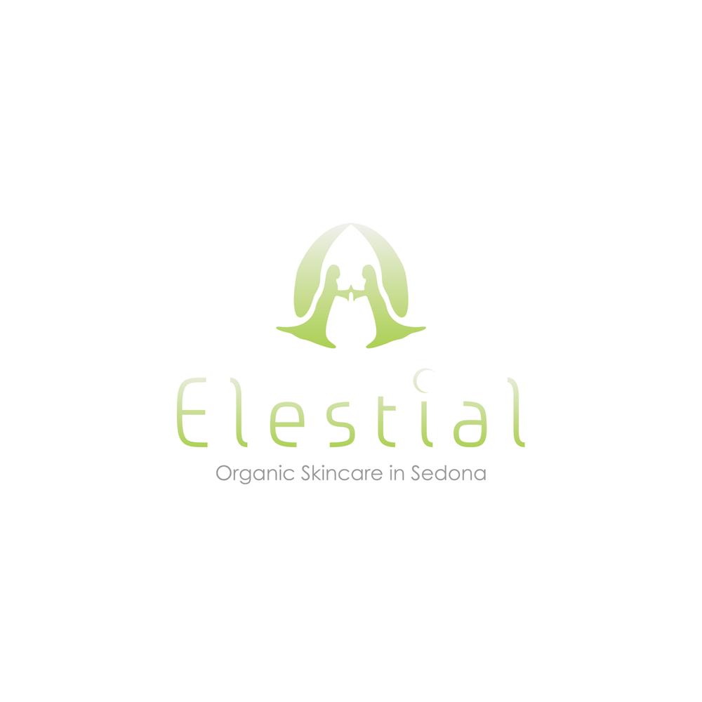 「Elestial」ロゴ＆マークのデフォルメ作業（商標登録なし）