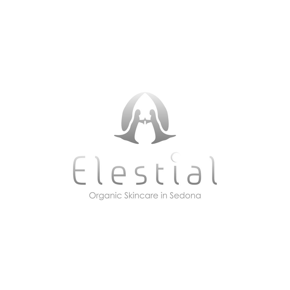 「Elestial」ロゴ＆マークのデフォルメ作業（商標登録なし）