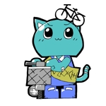 家猫しろ (nakamura_ju-siro)さんの自転車がモチーフのキャラクターデザインへの提案