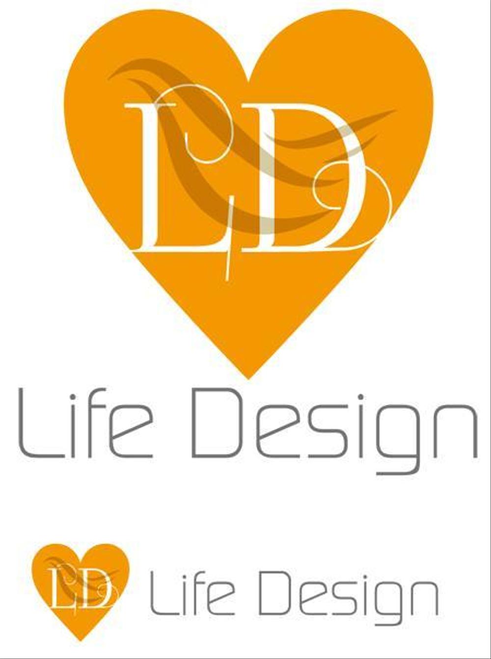 「Life Design」保険屋のロゴ作成