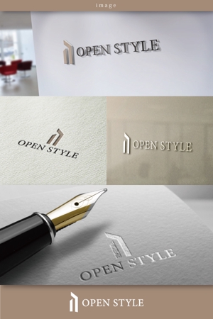 coco design (tomotin)さんの不動産会社（売買専門）の　ホームページから印刷物まで使用　OPEN STYLE(オープンスタイル)　の　ロゴへの提案