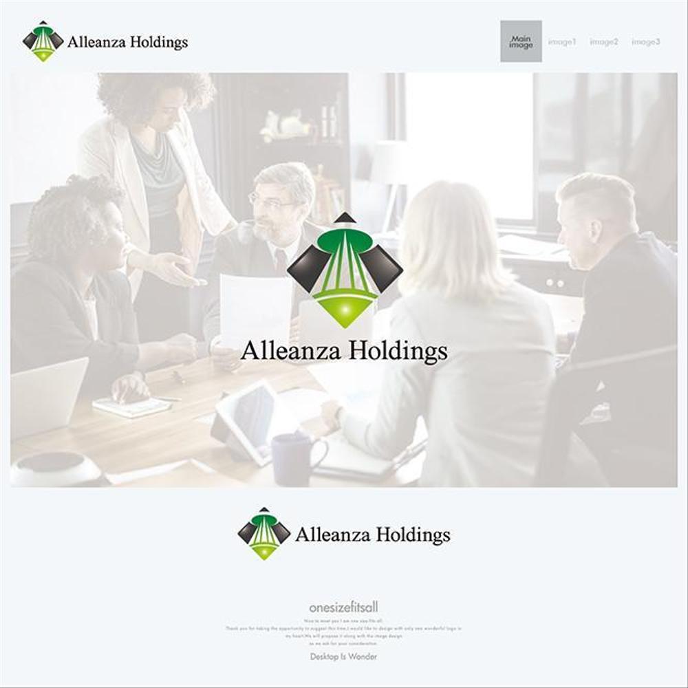 アレンザホールディングス株式会社「Alleanza Holdings」の会社ロゴマーク