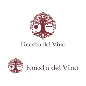 YASUSHI TORII (toriiyasushi)さんのワインサロン「Foresta del Vino」 のロゴへの提案