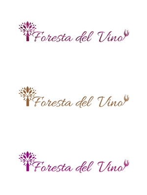 jp tomo (jp_tomo)さんのワインサロン「Foresta del Vino」 のロゴへの提案