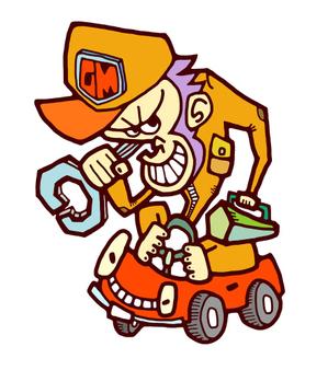 おおせどゆういち (osedo3)さんの自動車修理工場「グリース　モンキー」のイメージキャラクター制作への提案
