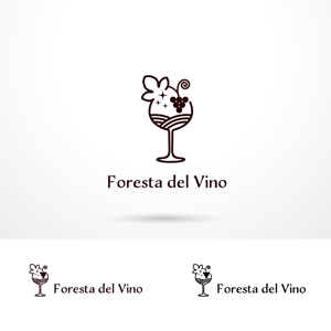 O-tani24 (sorachienakayoshi)さんのワインサロン「Foresta del Vino」 のロゴへの提案