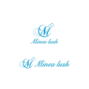 Yolozu (Yolozu)さんのマツエクサロン『Minea lush』のロゴへの提案