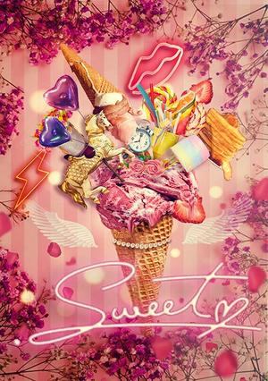 KUMARI (mi08)さんのキービジュアルの制作【テーマは今どきSweet】への提案