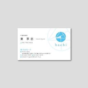 TYPOGRAPHIA (Typograph)さんの株式会社ハチの名刺デザインへの提案